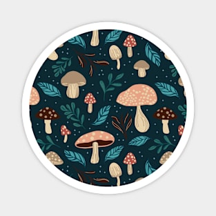 Mushroom Medley, Teal Magnet